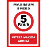 Placuta maximum speed 5 km la ora viteza maxima admisa